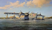 Sky Giant by Robert Taylor aviation art signed by WW2 Pan American Captain picture