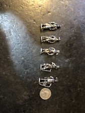 Lot of 5 - Miniature  Metal Musketeer Figure  1 1/2 Inches Tall picture
