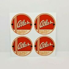 2 Inch Atlas Press Co Vintage Style DECALs, Vinyl STICKERs, tool box lathe drill picture