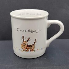 Vtg 1985 Hallmark Rim Shots I’m so Happy Coffee Cup Mug Dog Mom Dad Humorous picture