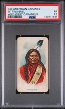 1910 E49 SITTING BULL American Caramel Wild West PSA 1.5 POP 9 RARE picture
