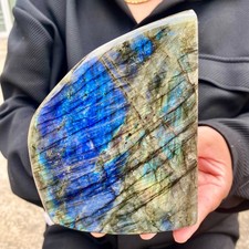 Natural Gorgeous Labradorite Quartz Crystal Stone Specimen Healing 3.5LB picture