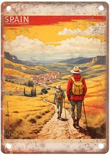 Vintage Camino de Santiago Spain Retro Look Travel Poster Metal Sign T3497 picture
