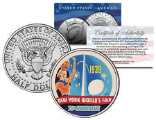WORLD'S FAIR 1939 NEW YORK * 75th Anniversary * 2014 JFK Half Dollar US Coin picture