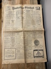 1944 July 3, WW2 Era HINDUSTAND STANDARD Germans Surrender, 4p Newspaper. picture