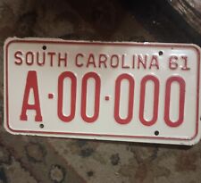 Vintage South Carolina 1961 Licence Plate picture
