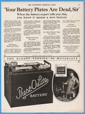 1922 Prest O Lite Co New York Your Battery Plates Are Dead Sir Garage Decor Ad picture