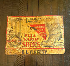Brown-Jones Shoe Co. Full Vamp Shoes Sign 