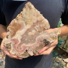 2.8lb Natural pink Amethyst geode quartz cluster crystal specimen Healing picture