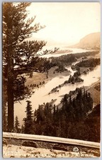 Vintage Columbia River Scenic View Oregon Real Photo Postcard AZO picture