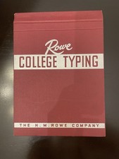 Vintage Rowe College Typing Textbook – The H. M. Rowe Company picture