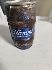 Vintage Old Hamm's Draft Beer Keg Steel Can Barrel Pull Tab Can picture