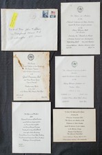 5x 1969 1974 National Conference of State Societies Event Invitations + Envelope picture