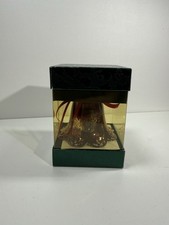 Towle 1995 Silverplated Bell Christmas Ornament In box w/ card picture