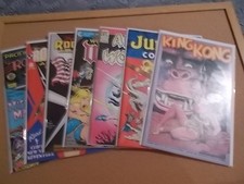 Lot of 7 comics with Dave Stevens cover art Includes Jungle Comics #1 Rocketeer picture