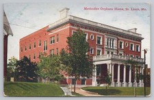 c1910 St. Louis MO Methodist Orphans Home Orphanage Building Colored Postcard A7 picture