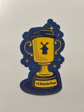 RARE #1 Dutch Fan Dutch Bros Trophy Windmill 2026 Collectible Sticker picture