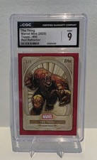 Topps 2025 Marvel Mint The Thing  Red Refractor CGC 9 Graded 1/5 Alpha picture