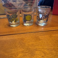 3) Indiana Pacers NBA Shot Glasses picture