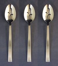SET OF THREE - Oneida Stainless Flatware - PADOVA Slotted Serving Spoons NEW picture