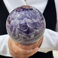 4LB Natural Dreamy Amethyst Quartz Sphere Crystal Magic Ball Healing TQS9256 picture