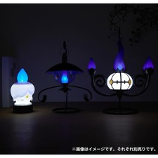 Pokemon Center Chandelure Flickering LED Light Lamp Figure w/ Stand picture