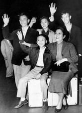 Chinese Refugees Arrive In New York 1955 Photo - New York, NY: From Hong Kong to picture