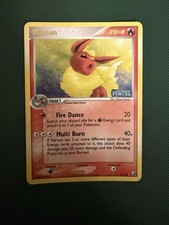 2005 Pokemon EX Unseen Forces Flareon REVERSE Holo Foil Rare 5/115 Stamped  picture