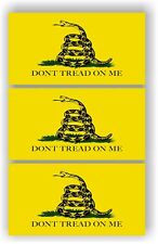 SET OF 3 Don’t Tread On Me Flag American Flag Car MAGNET Magnetic Bumper Sticker picture