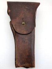 ANTIQUE WWI M1916 USGI Leather Holster Clinton 1917 J.N.S Military-RARE SEE PICS picture
