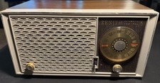 Vintage Zenith T325 AM FM Tube Radio Automatic Frequency Control Working 1960s picture