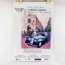 2014 Forest Grove Concours d’Elegance Oregon Classic Car Show Poster 17X25 picture