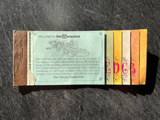 1970s Disney World Magic Kingdom Ticket Book Adult  B‑E Tickets Vintage WDW picture