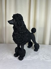 Black Standard Poodle Resin Figurine Statue 10 In picture