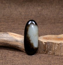 Certified 100% Hetian jade(Nephrite) Raw stone  和田玉籽料原石 54G picture