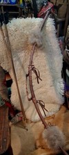 **AWESOME VINTAGE NATIVE AMERICAN APACHE SHORT BOW 40 IN  2 ARROWS  HANDMADE  * picture