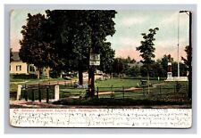 Postcard Farmington New Hampshire Soldiers Monument Edgerly Park picture