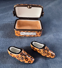 Limoges France Leopard Trinket Box 