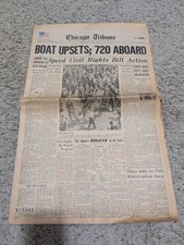 Chicago Tribune Newspaper 1968 Civil Rights Action picture