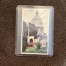 1934 Stollwerck “Journey Around The World” THE CAPITAL IN WASHINGTON  Card #14 G picture