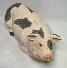 Vintage 15” United Design Animal Classics Spotted Pig Coin Bank CC-098 Farmhouse picture