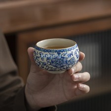 7cm Ceramic Vintage  Master Cup Ru Kiln Ice Crackle Tea Set Tea Ceremony picture