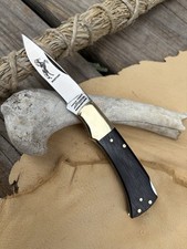 🇯🇵VINTAGE PARKER-FROST MUSTANG Knife Ebony Scales Lockback EXCELLENT CONDITION picture