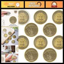 10 Pcs Lion of Judah Christian Challenge Coins - Faith Tokens for Inspiration picture