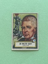 1952 TOPPS LOOK N SEE SIR WALTER SCOTT FAMOUS WRITERS #113 picture