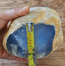 3.98 lbs (1.8 kg) AA Blue Chalcedony Rough, Natural Blue Chalcedony Rough picture