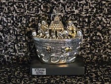 SAM PHILIPE JERUSALEM STERLING 925 WEIGHTED SILVER NOAH'S ARK SCULPTURE L.E picture