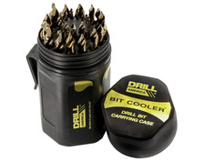 29 Piece Cobalt Stepped Point Drill Bit Set Gold Oxide Finish picture