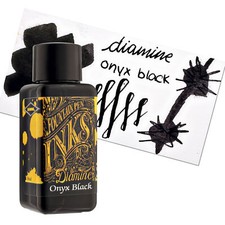 Diamine Onyx Black Bottled Ink For Fountain Pens New 30 ml DM-3053 picture