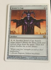 MTG Jester's Cap 9th Edition 301/350 Rare Artifact White Bordered EDH LP/NM⁠ picture